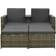 vidaXL 313128 Lounge-Set, Tisch einschl. 1 Sofas
