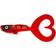 Abu Garcia Beast Twin Tail 21cm Red Tiger 2-Pack