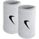 Nike Swoosh Doublewide Wristband 2-pack - White/Black