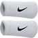 Nike Swoosh Doublewide Wristband 2-pack - White/Black