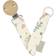 Cam Cam Copenhagen Pacifier Holder Pressed Leaves Rose