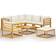 vidaXL 3057645 Loungesæt, 1 borde inkl. 1 stole & 5 sofaer