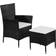 vidaXL 44091 Loungeset, Bord inkl. 1 Stolar
