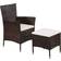 vidaXL 44091 Loungeset, Bord inkl. 1 Stolar