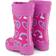 Hatley Sherpa Lined Rain Boots - Twisty Rainbow Hearts