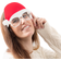 BigBuy Christmas Glasses with Santa Hat Christmas Planet