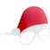 BigBuy Christmas Glasses with Santa Hat Christmas Planet