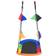 vidaXL Buddy Swing with Flags 165x70cm