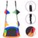 vidaXL Buddy Swing with Flags 165x70cm