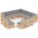 vidaXL 3076934 Loungeset, Bord inkl. 11 Soffor