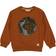 Wheat Terry Globe Sweatshirt - Cinnamon