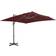 vidaXL Parasol de Jardin en Porte-À 400x300 cm Taupe 300cm