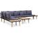 vidaXL 46483 Lounge-Set, 1 Tisch einschl. 4 Sofas