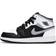 NIKE Air Jordan 1 Mid GS - Black/White/Light Smoke Grey