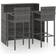 vidaXL 3064887 Set da Bar all'Aperto, 1 Tavolo incluso 2 Sedie