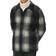 Nudie Jeans Mangan Shadow Check Lumber Jacket - Black/Grey