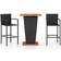 vidaXL 3064868 Set da Bar all'Aperto, 1 Tavolo incluso 2 Sedie