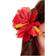 Smiffys Hawaiian Flower Hair Clip Red