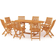 vidaXL 3059562 Patio Dining Set, 1 Table incl. 8 Chairs