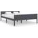 vidaXL Solid Pine 63cm Sengeramme 160x200cm