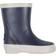 Wheat Alpha Rubber Boots - Navy