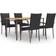 vidaXL 3072492 Juego de comedor de patio, 1 Mesa incl. 4 Sillas