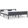 vidaXL Solid Pine 63cm Sengeramme 180X200cm