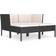 vidaXL 3056966 Loungeset, Bord inkl. 2 Stolar & 2 Soffor