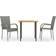vidaXL 3072481 Ensemble repas de patio, 1 Table incluse 2 Chaises