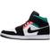 Nike Air Jordan 1 Mid SE M - White/Hot Punch/Black/Neptune Green/Barely Volt