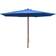 vidaXL Parasol d'Extérieur Avec Mât en Bois 350 cm Noir 350cm