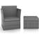 vidaXL 48193 Lounge-Set, Tisch einschl. 1 Stühle