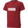 Puma Essentials+ Two-Tone Logo Youth Tee - Intense Red (586985-22)