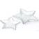 Waterside Silver Rim Star Serving Dish 2pcs