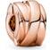 Pandora Polished Ribbons Clip Charm - Rose Gold