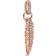 Pandora Sparkling Feather Charm Pendant - Rose Gold/Transparent