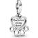 Pandora Hearts & Paw Print Charm - Silver