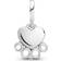 Pandora Hearts & Paw Print Charm - Silver