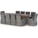 vidaXL 3059349 Matgrupp, 1 Bord inkl. 10 Stolar