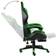 vidaXL Footrest Artificial Leather Gaming Chair - Black/Green