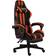 vidaXL Footrest Artificial Leather Gaming Chair - Black/Orange