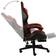 vidaXL Footrest Artificial Leather Gaming Chair - Black/Orange