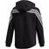 Adidas Kid's 3-Stripes Full-Zip Hoodie - Black/White (GE0950)