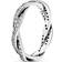 Pandora Sparkling Twisted Lines Ring - Silver/Transparent