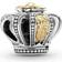 Pandora Two-Tone Regal Crown Charm - Silver/Gold