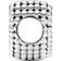 Pandora Beaded Open Heart Charm - Silver