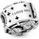 Pandora Star Wars Han Solo & Leia Kiss Charm - Silver