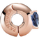 Pandora Heart Solitaire Clip Charm - Rose Gold/Blue