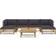 vidaXL 3058232 Lounge-Set, 1 Tisch einschl. 4 Sofas
