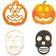 Decora Skull and Pumpkin Stampo per biscotti